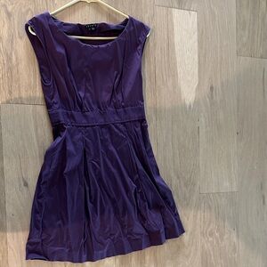 Theory Rich Purple Mini Dress